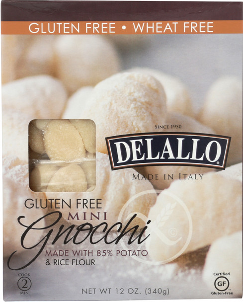 Delallo: Gluten Free Potato And Rice Gnocchi, 12 Oz