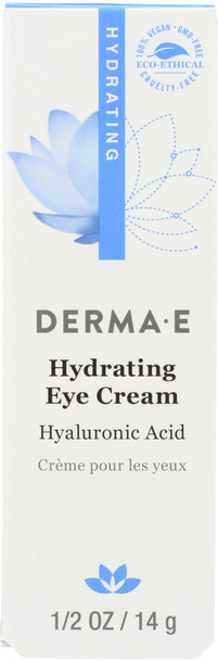 Derma E: Hydrating Eye Cream With Hyaluronic Acid And Pycnogenol, 0.5 Oz