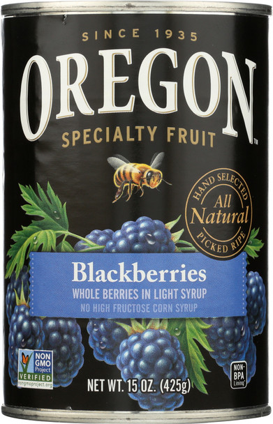 Oregon: Blackberries In Light Syrup, 15 Oz