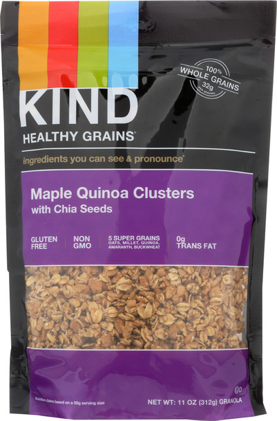 Kind: Healthy Grains Clusters Maple Quinoa With Chia Seeds, 11 Oz