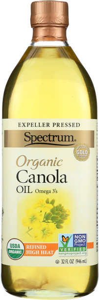 Spectrum Naturals: Organic Canola Oil High Heat, 32 Oz