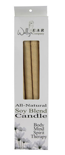 Wally's: Natural Products Paraffin Ear Candles Plain, 4 Candles