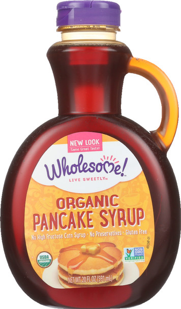 Wholesome Sweeteners: Organic Pancake Syrup Original, 20 Oz