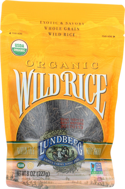 Lundberg: Organic Wild Rice, 8 Oz