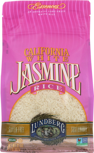 Lundberg: Gluten Free California White Jasmine Rice, 2 Lb