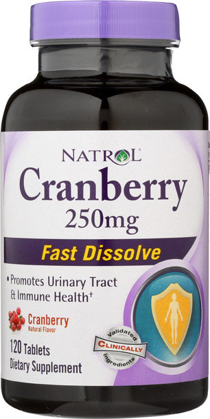 Natrol: Cranberry Fast Dissolve 250 Mg, 120 Tablets