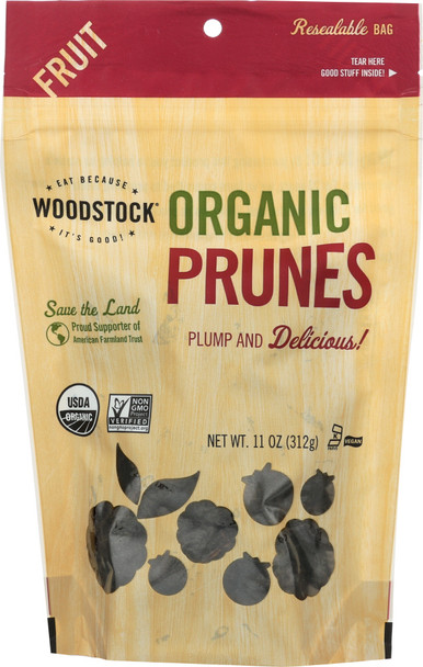 Woodstock: Prunes Organic, 11 Oz
