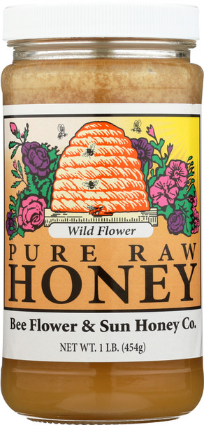 Bee Flower And Sun Honey: Wild Flower Honey, 16 Oz