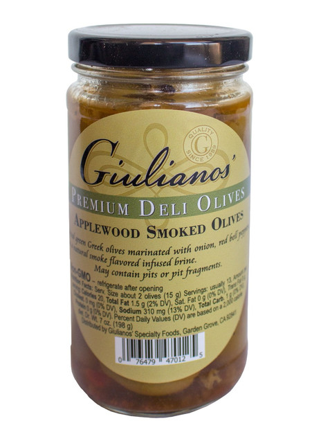 Giuliano: Applewood Smoked Olives, 7 Oz