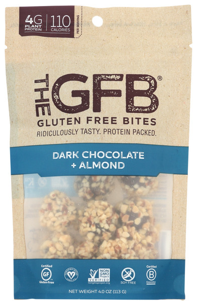 The Gfb: Dark Chocolate + Almond Bites, 4 Oz