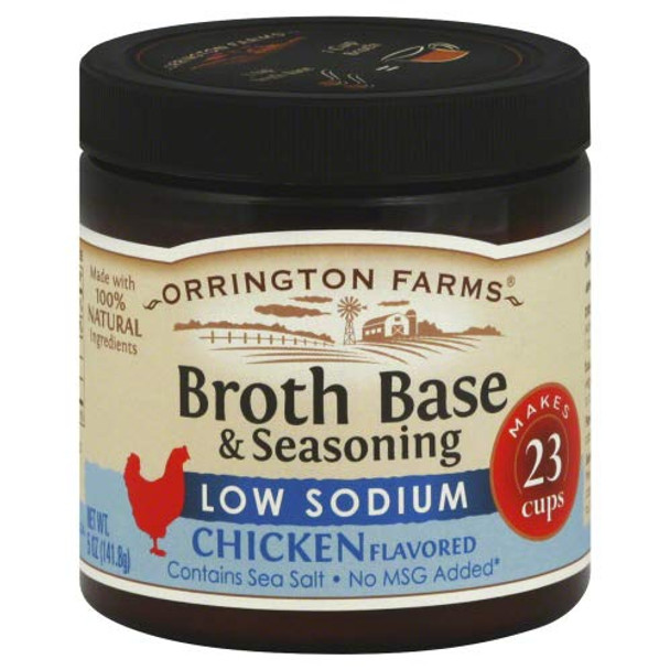 Orrington Farms: Low Sodium Chicken Flavored Broth Base And Seasoning, 5 Oz