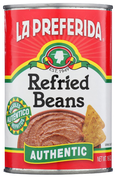 La Preferida: Authentic Refried Beans, 16 Oz