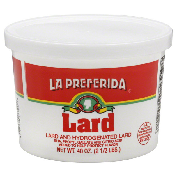 La Preferida: Lard, 2.5 Lb