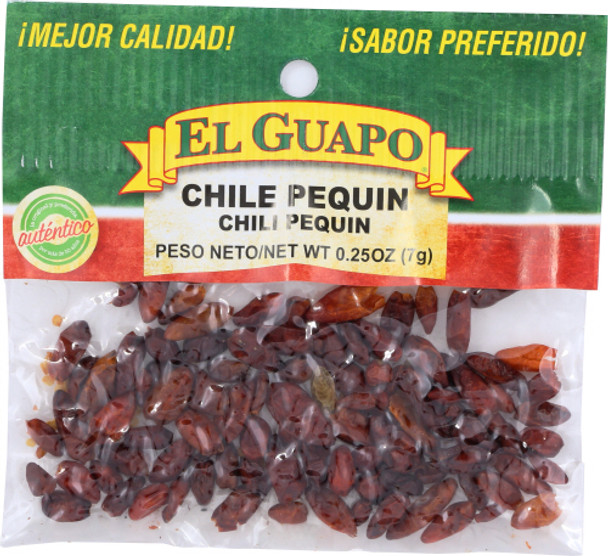 El Guapo: Chili Pod Pequin Whl, 0.25 Oz