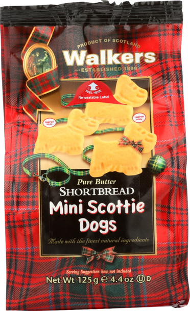 Walkers: Shortbread Mini Scotti Dog, 4.4 Oz