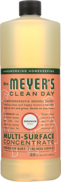 Mrs Meyers Clean Day: Geranium Multi-surface Concentrate, 32 Oz