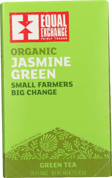 Equal Exchange: Tea Jasmine Green Org, 20 Bg
