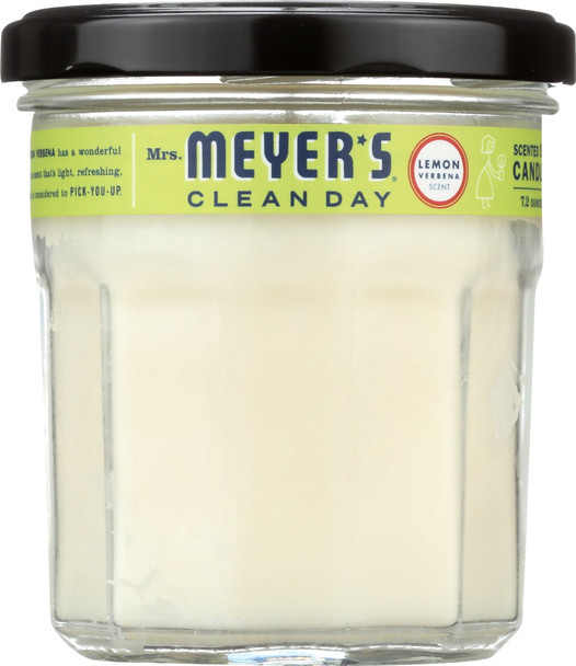 Mrs Meyers Clean Day: Scented Soy Candle Lemon Verbena Scent, 7.2 Oz