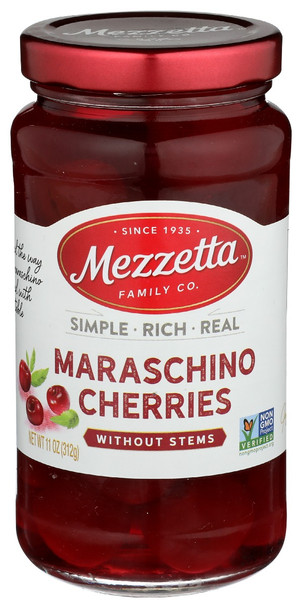 Mezzetta: Maraschino Cherries Without Stems, 11 Oz