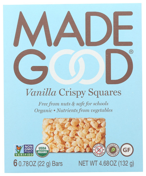 Madegood: Rice Crispy Vanilla Sq, 4.68 Oz