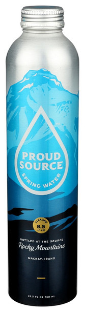 Proud Source: Rocky Mountain Alkaline Spring Water, 25.3 Fo