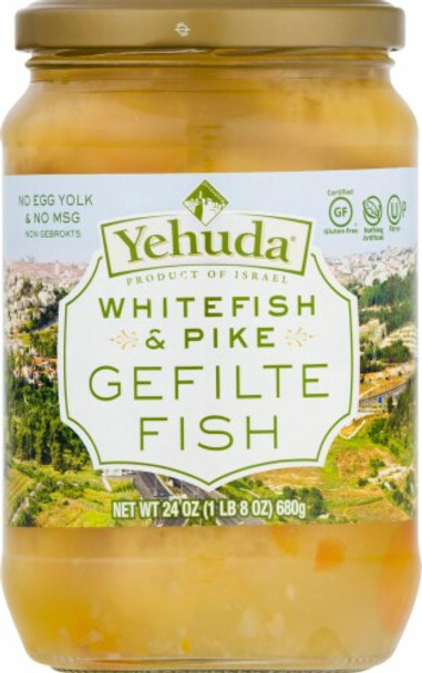 Yehuda: Fish White Pike Gefilte, 24 Oz
