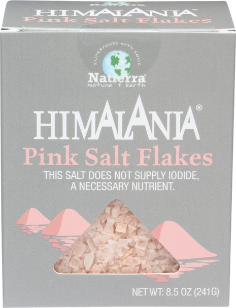 Natierra: Himalania Pink Salt Flakes Box, 8.5 Oz