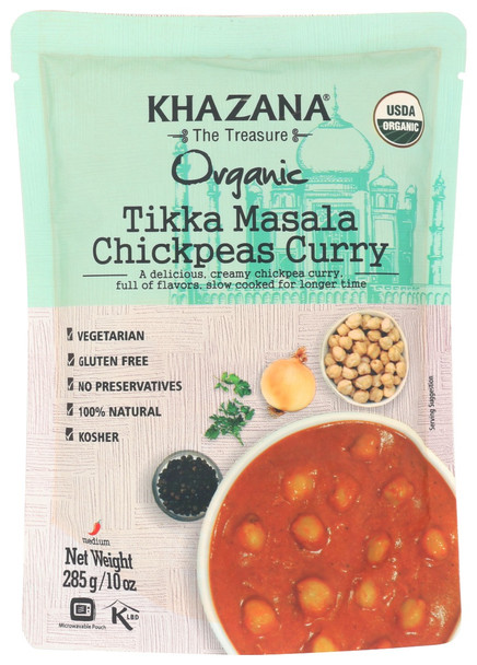 Khazana: Tikka Masala Chickp Rte, 10 Oz