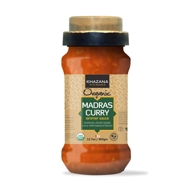 Khazana: Madras Curry Simmer Sauce, 12.7 Oz