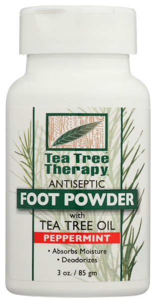 Tea Tree Therapy: Powder Foot Antsptc Pprmt, 3 Oz