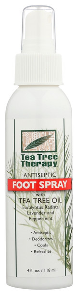 Tea Tree Therapy: Spray Foot Antspct Tea Tr, 4 Fo