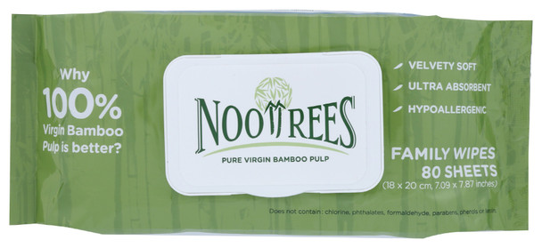 Nootrees: Family Wet Wipes, 1 Ea
