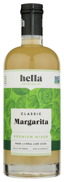 Hella Cocktail: Classic Margarita Premium Mixer, 25.4 Fo