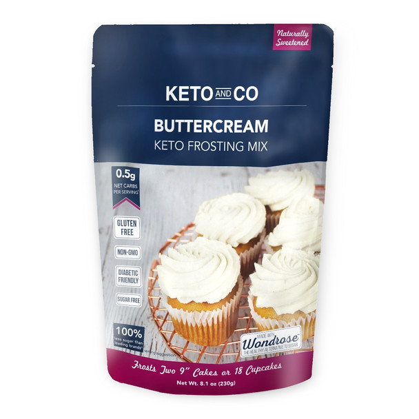 Keto & Co: Buttercream Keto Frosting Mix, 8.1 Oz