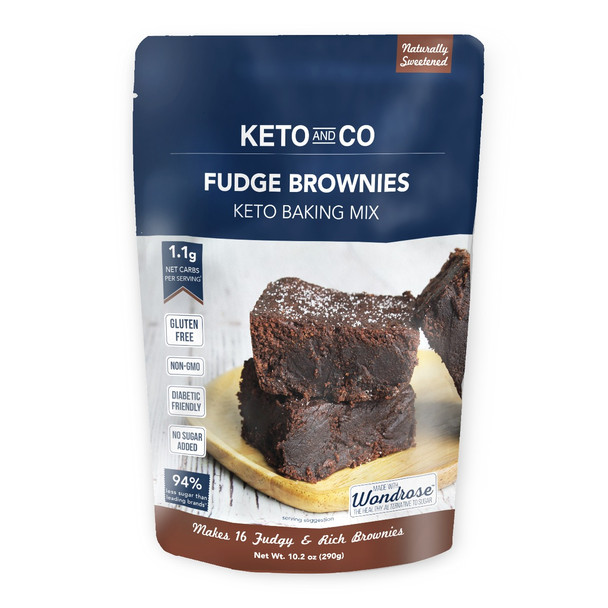 Keto & Co: Fudge Brownies Keto Baking Mix, 10.2 Oz