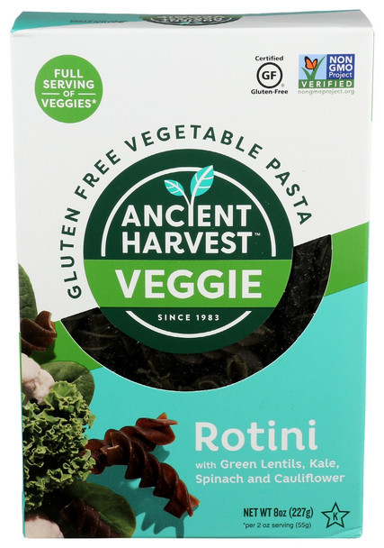 Ancient Harvest: Veggie Rotini Pasta, 8 Oz