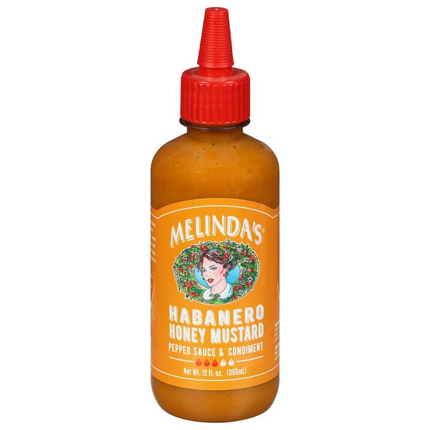 Melindas: Sauce Habanero Hny Mstrd, 12 Oz