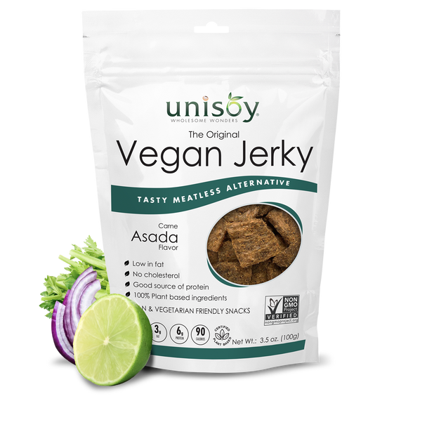 Unisoy: Jerky Vegan Carne Asada, 3.5 Oz