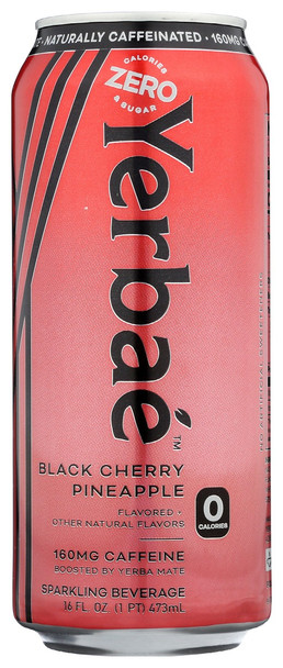 Yerbae: Black Cherry Pineapple Sparkling Water, 16 Fo