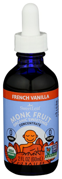 Sweetleaf Stevia: Monk Fruit Organic Sweetener French Vanilla, 2 Oz