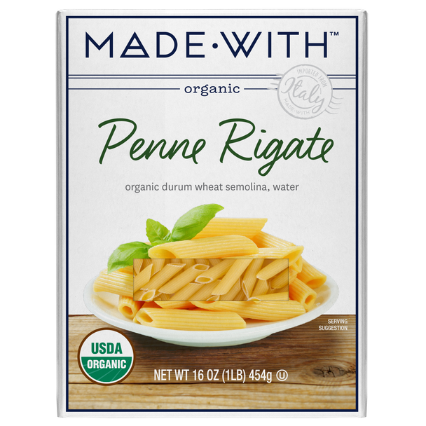 Made With: Pasta Penne Org, 16 Oz