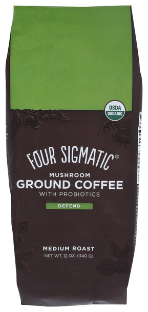Four Sigmatic: Coffee Grnd Mushrm Probio, 12 Oz