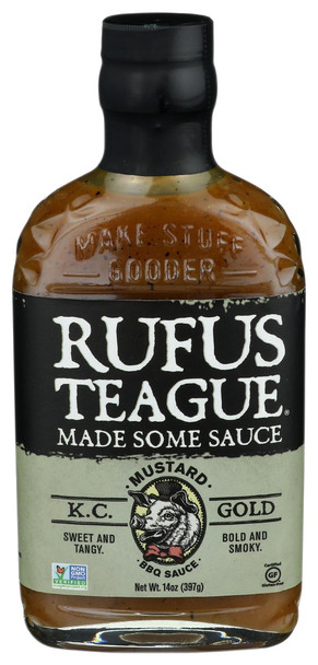 Rufus Teague: Kc Gold Bbq Sauce, 15 Oz