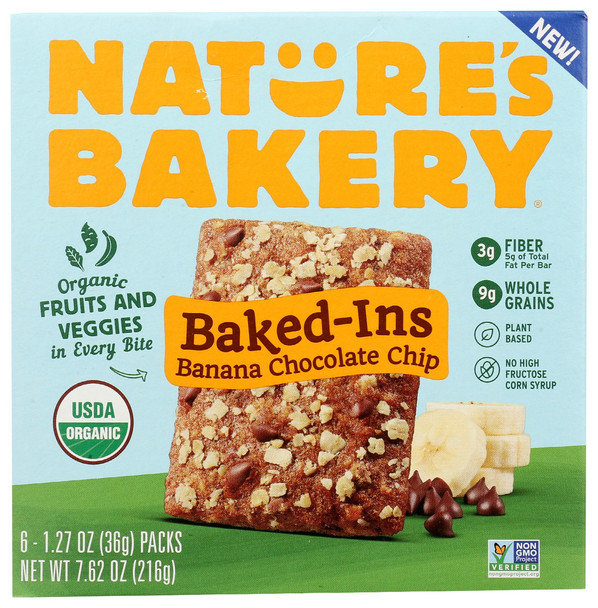 Natures Bakery: Bar Brkfst Org Bana Choc, 7.62 Oz