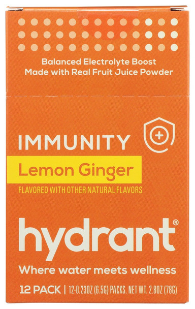 Hydrant: Hydration Imnty Lmn Gngr, 12 Ea