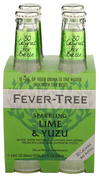 Fever Tree: Sparkling Lime And Yuzu, 27.2 Fo