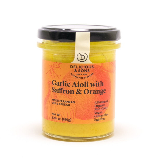 Delicious And Sons: Garlic Aioli With Saffron And Orange, 6.35 Oz