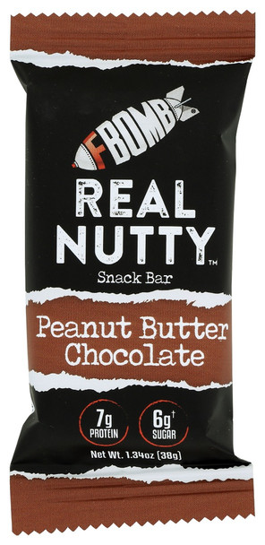 Fbomb: Peanut Butter Chocolate Snack Bar, 1.34 Oz