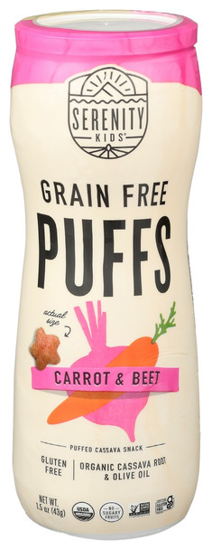 Serenity Kids: Toddler Puffs Carrot Beet, 1.5 Oz