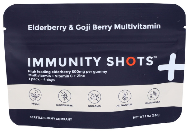 Seattle Gummy Company: Multivitamin Gummy Elderberry & Goji, 1 Oz